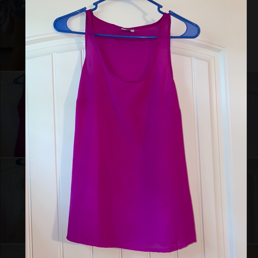 Bright purple tank size small